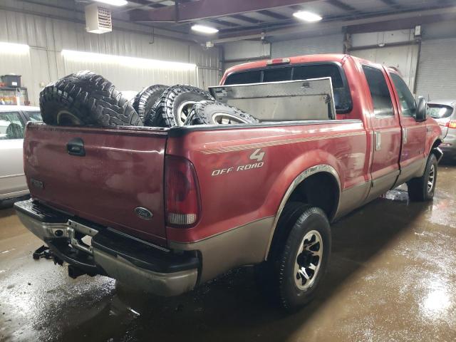 1FTNW21F13EA13429 - 2003 FORD F250 SUPER DUTY RED photo 3