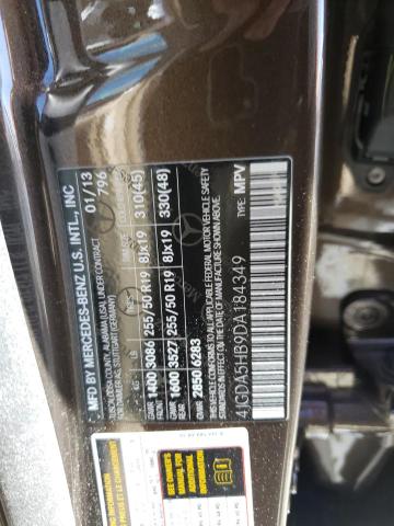 4JGDA5HB9DA184349 - 2013 MERCEDES-BENZ ML 350 4MATIC CHARCOAL photo 14