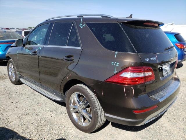 4JGDA5HB9DA184349 - 2013 MERCEDES-BENZ ML 350 4MATIC CHARCOAL photo 2