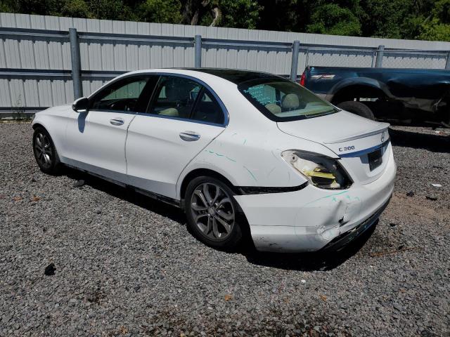 55SWF4JB1GU140858 - 2016 MERCEDES-BENZ C 300 WHITE photo 2