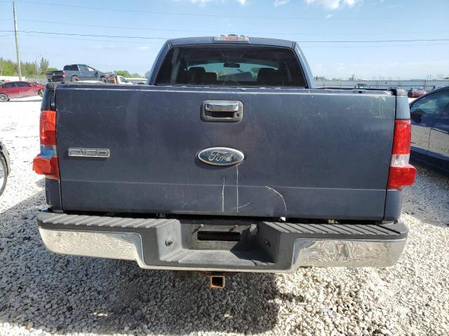 1FTPX12V36NB03983 - 2006 FORD F150 BLUE photo 6