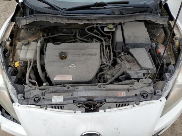 JM1BL1H53A1296066 - 2010 MAZDA 3 S WHITE photo 11