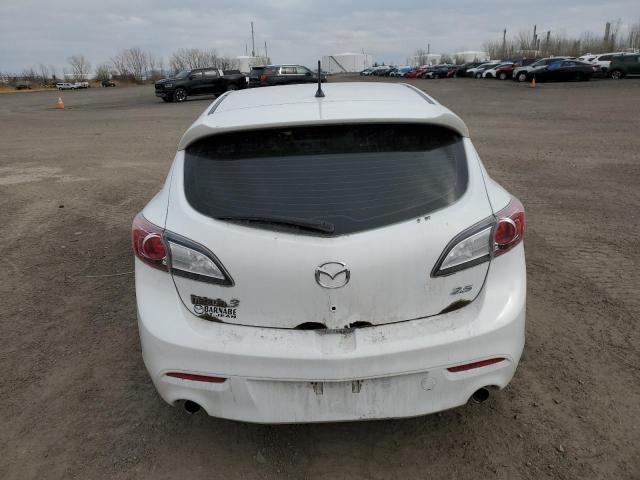 JM1BL1H53A1296066 - 2010 MAZDA 3 S WHITE photo 6