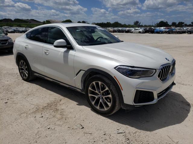 5UXCY6C01M9E57584 - 2021 BMW X6 XDRIVE40I WHITE photo 4