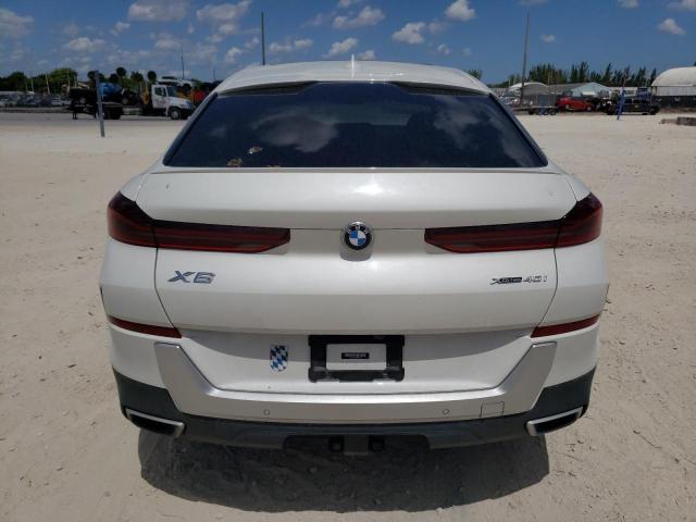 5UXCY6C01M9E57584 - 2021 BMW X6 XDRIVE40I WHITE photo 6