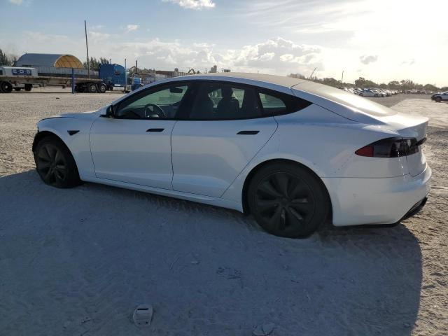 5YJSA1E54NF467141 - 2022 TESLA MODEL S 白色 照片 2