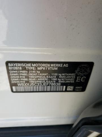 WBXYJ5C33JEF78638 - 2018 BMW X2 XDRIVE28I WHITE photo 13