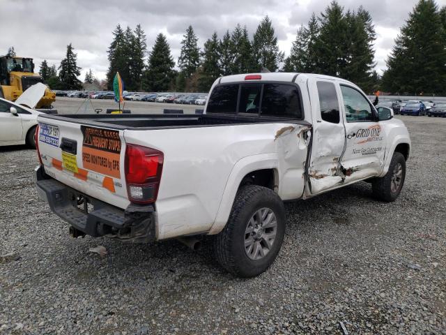 5TFSZ5AN2JX123183 - 2018 TOYOTA TACOMA ACCESS CAB WHITE photo 3