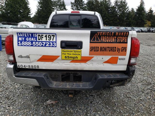 5TFSZ5AN2JX123183 - 2018 TOYOTA TACOMA ACCESS CAB WHITE photo 6