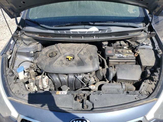 KNAFK4A60G5562036 - 2016 KIA FORTE LX BLUE photo 11