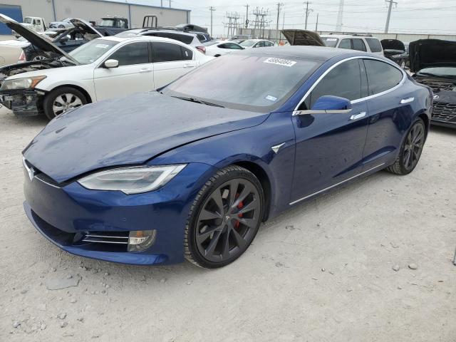 5YJSA1E47LF362470 - 2020 TESLA MODEL S BLUE photo 1