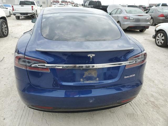 5YJSA1E47LF362470 - 2020 TESLA MODEL S BLUE photo 6