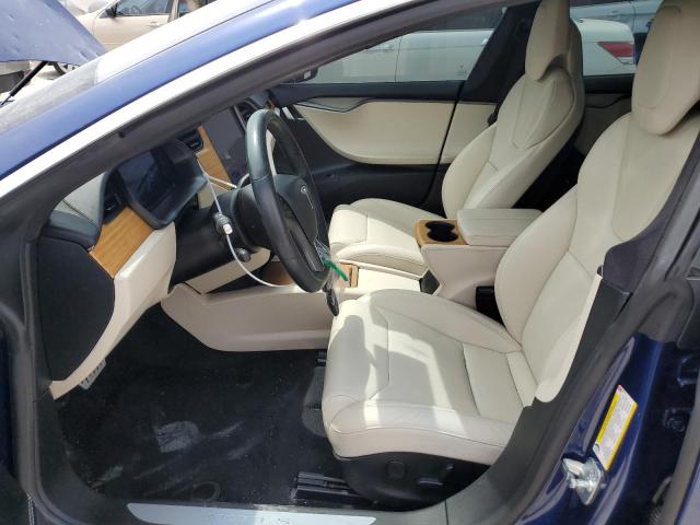 5YJSA1E47LF362470 - 2020 TESLA MODEL S BLUE photo 7