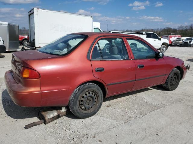 2T1BR12E21C464802 - 2001 TOYOTA COROLLA CE RED photo 3