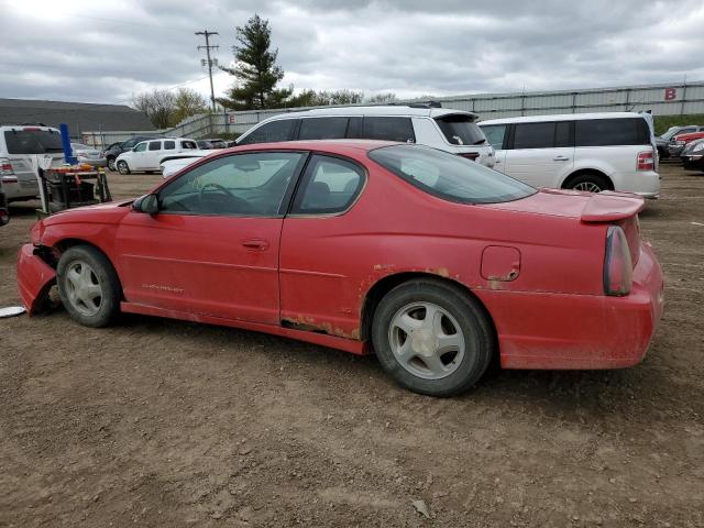 2G1WX15K749160774 - 2004 CHEVROLET MONTE CARL SS RED photo 2