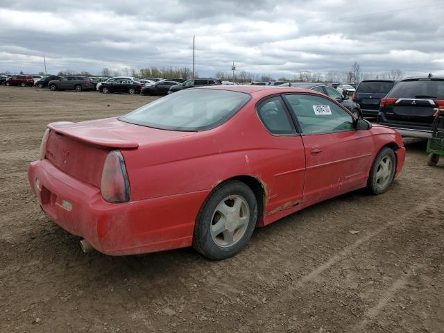 2G1WX15K749160774 - 2004 CHEVROLET MONTE CARL SS RED photo 3