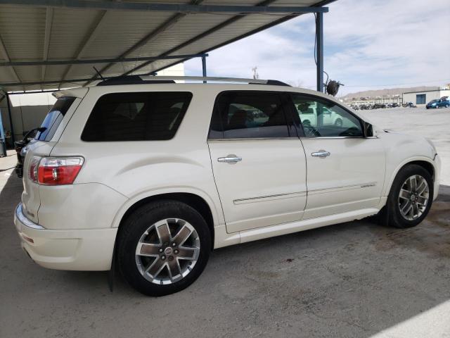 1GKKVTED1CJ410557 - 2012 GMC ACADIA DENALI WHITE photo 3