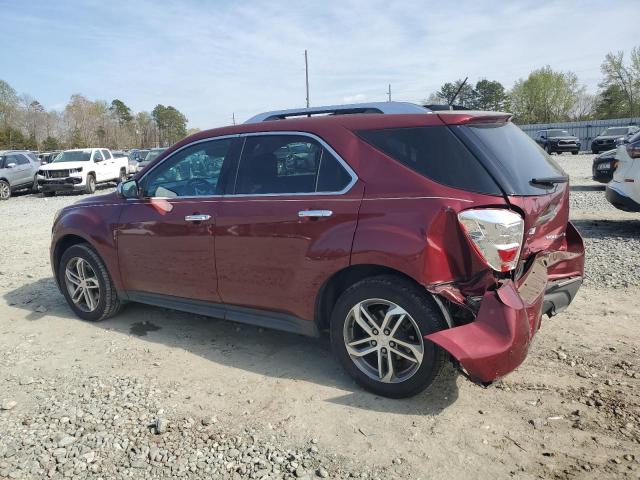 2GNALDEK6G6281579 - 2016 CHEVROLET EQUINOX LTZ BURGUNDY photo 2