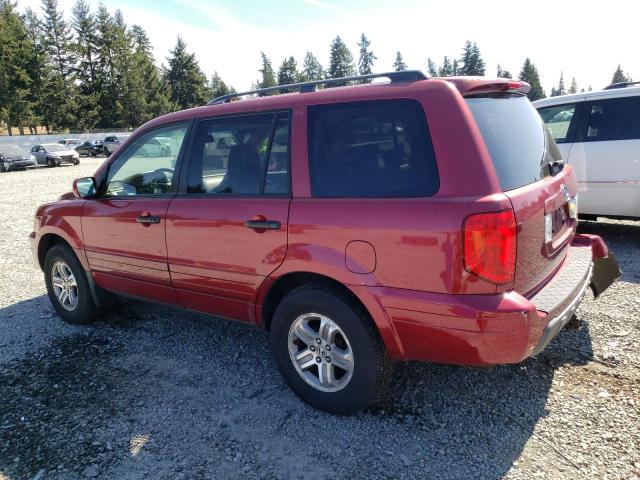 2HKYF18685H555627 - 2005 HONDA PILOT EXL BURGUNDY photo 2