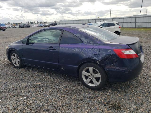 2HGFG12897H511079 - 2007 HONDA CIVIC EX BLUE photo 2