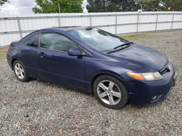 2HGFG12897H511079 - 2007 HONDA CIVIC EX BLUE photo 4