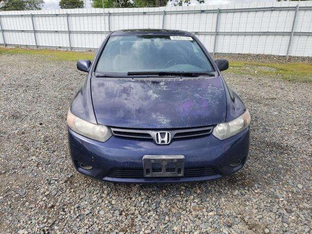 2HGFG12897H511079 - 2007 HONDA CIVIC EX BLUE photo 5