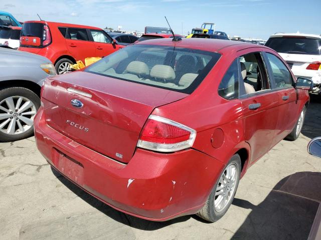 1FAHP3FN5AW280568 - 2010 FORD FOCUS SE RED photo 3