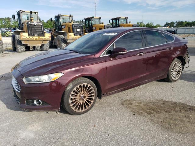 3FA6P0D95DR274966 - 2013 FORD FUSION TITANIUM BURGUNDY photo 1