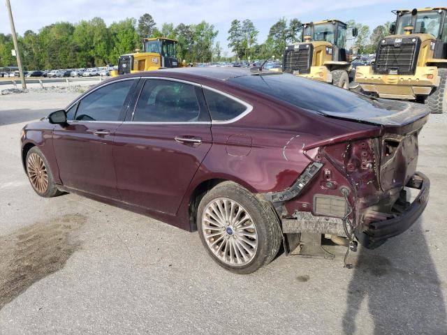 3FA6P0D95DR274966 - 2013 FORD FUSION TITANIUM BURGUNDY photo 2