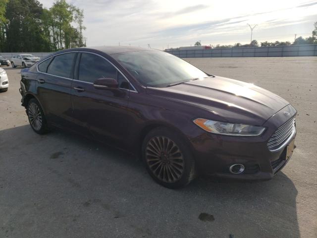 3FA6P0D95DR274966 - 2013 FORD FUSION TITANIUM BURGUNDY photo 4