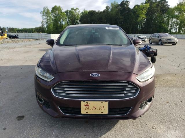 3FA6P0D95DR274966 - 2013 FORD FUSION TITANIUM BURGUNDY photo 5