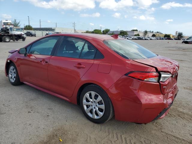 5YFEPMAE7MP179264 - 2021 TOYOTA COROLLA LE RED photo 2