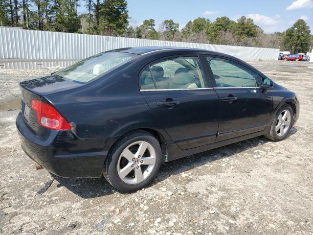 1HGFA16866L104091 - 2006 HONDA CIVIC EX BLACK photo 3