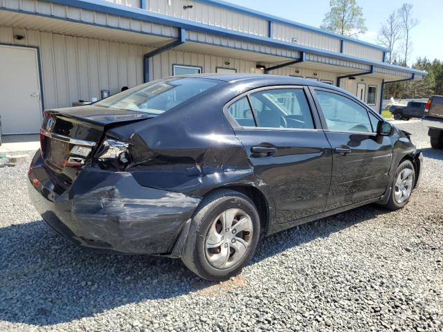 19XFB2F52EE077390 - 2014 HONDA CIVIC LX BLACK photo 3