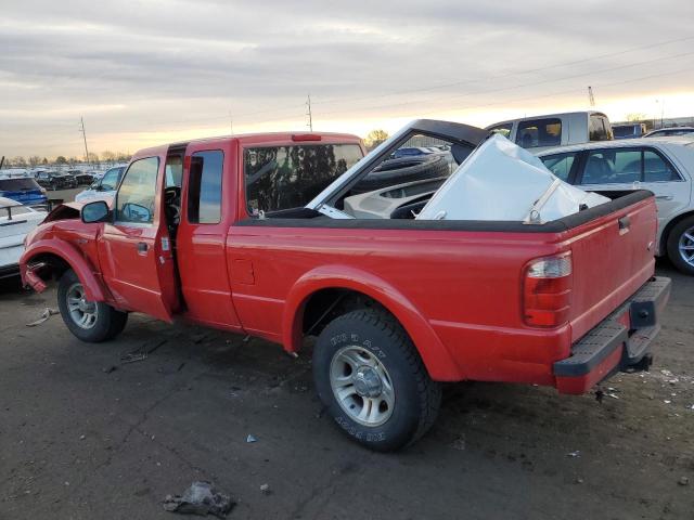 1FTYR44U84PA56164 - 2004 FORD RANGER SUPER CAB RED photo 2