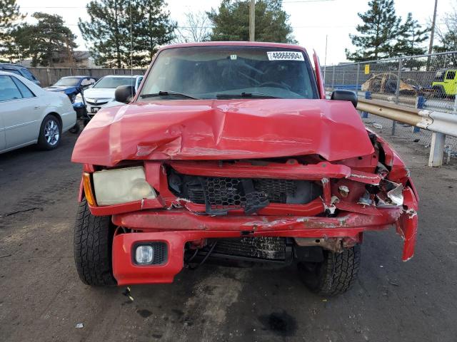 1FTYR44U84PA56164 - 2004 FORD RANGER SUPER CAB RED photo 5
