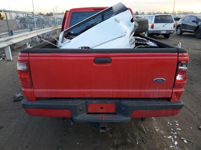 1FTYR44U84PA56164 - 2004 FORD RANGER SUPER CAB RED photo 6