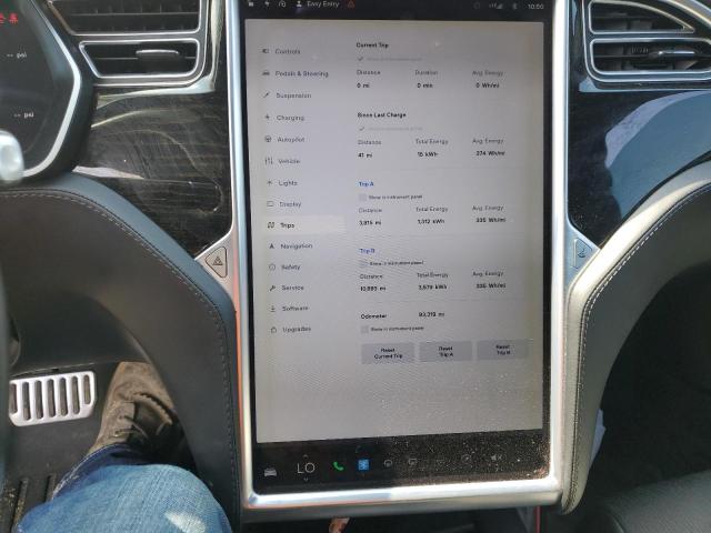 5YJSA1E29HF231823 - 2017 TESLA MODEL S ნაცრისფერი ფოტო 9