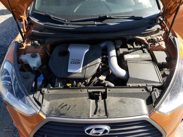 KMHTC6AEXGU274659 - 2016 HYUNDAI VELOSTER TURBO ORANGE photo 11