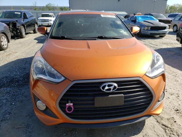 KMHTC6AEXGU274659 - 2016 HYUNDAI VELOSTER TURBO ORANGE photo 5