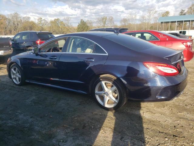 WDDLJ6HBXFA158678 - 2015 MERCEDES-BENZ CLS 400 4MATIC BLUE photo 2