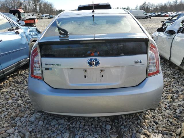 JTDKN3DU6F0411954 - 2015 TOYOTA PRIUS SILVER photo 6