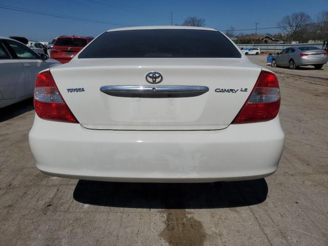 4T1BE32K23U136245 - 2003 TOYOTA CAMRY LE WHITE photo 6