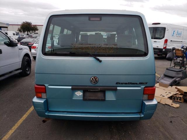 WV2MD0704PH038016 - 1993 VOLKSWAGEN EUROVAN MV TURQUOISE photo 6