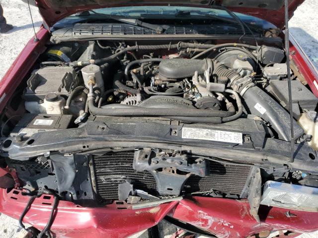 1GCCS19W218184364 - 2001 CHEVROLET S TRUCK S10 BURGUNDY photo 11