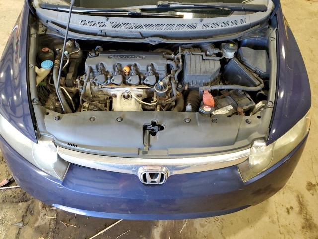 1HGFA16568L067701 - 2008 HONDA CIVIC LX BLUE photo 11