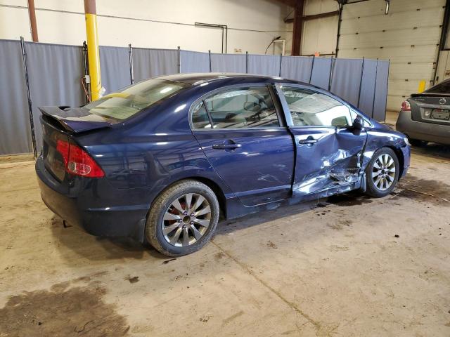 1HGFA16568L067701 - 2008 HONDA CIVIC LX BLUE photo 3