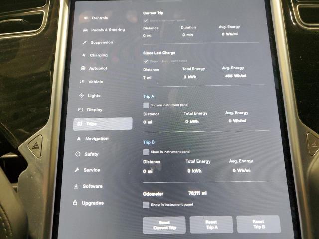 5YJSA1E23GF175313 - 2016 TESLA MODEL S 黑色 照片 9