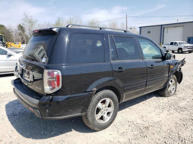 2HKYF18557H500742 - 2007 HONDA PILOT EXL BLACK photo 3