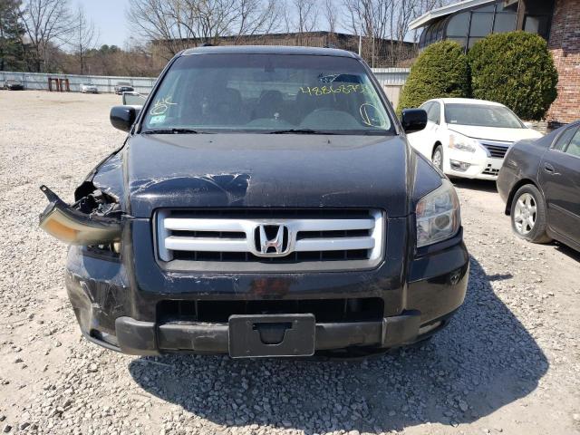 2HKYF18557H500742 - 2007 HONDA PILOT EXL BLACK photo 5